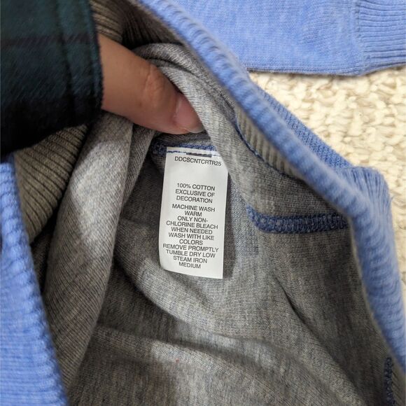 Cremieux Men's Size XLT Long Sleeve Elbow 1/4 Zip Knit Patch Sweater - Picture 4 of 4